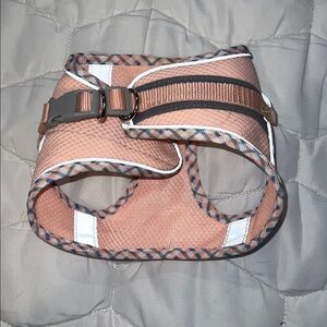 Size M - Pink and Gray Dog Harness